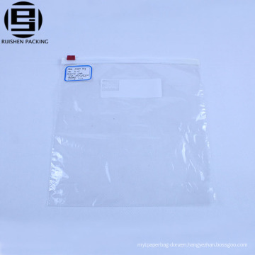 Transparent pe food packing bags with zipper